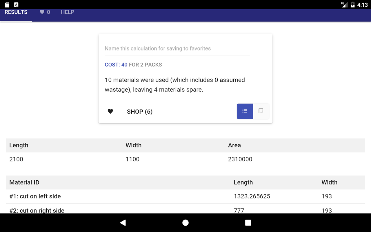 Precision Material Calculator App on Amazon Appstore