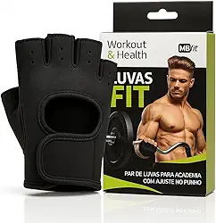 Luva Academia Preta Tamanho Único - Antiderrapante Confortável Com Ajuste No Punho Para Treino E Musculação