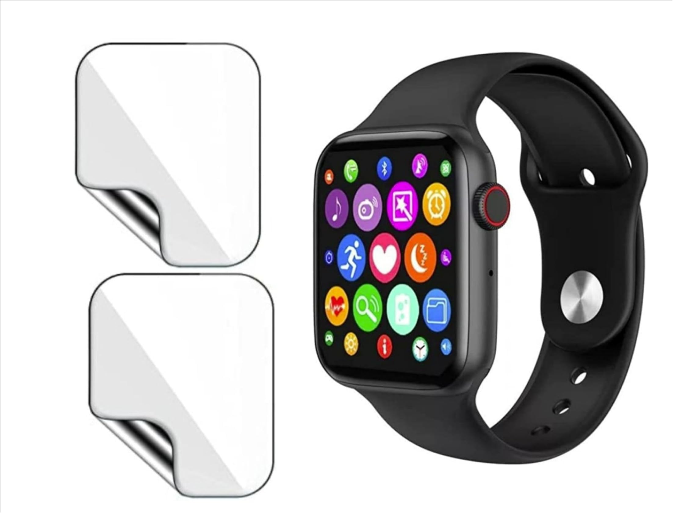 iTips Screen Protection for iTech T55 Fitpro Bluetooth Smart watch, size 1.65 inch, Full Screen Coverage with Advanced Protection From (Pack of 2 Glass)