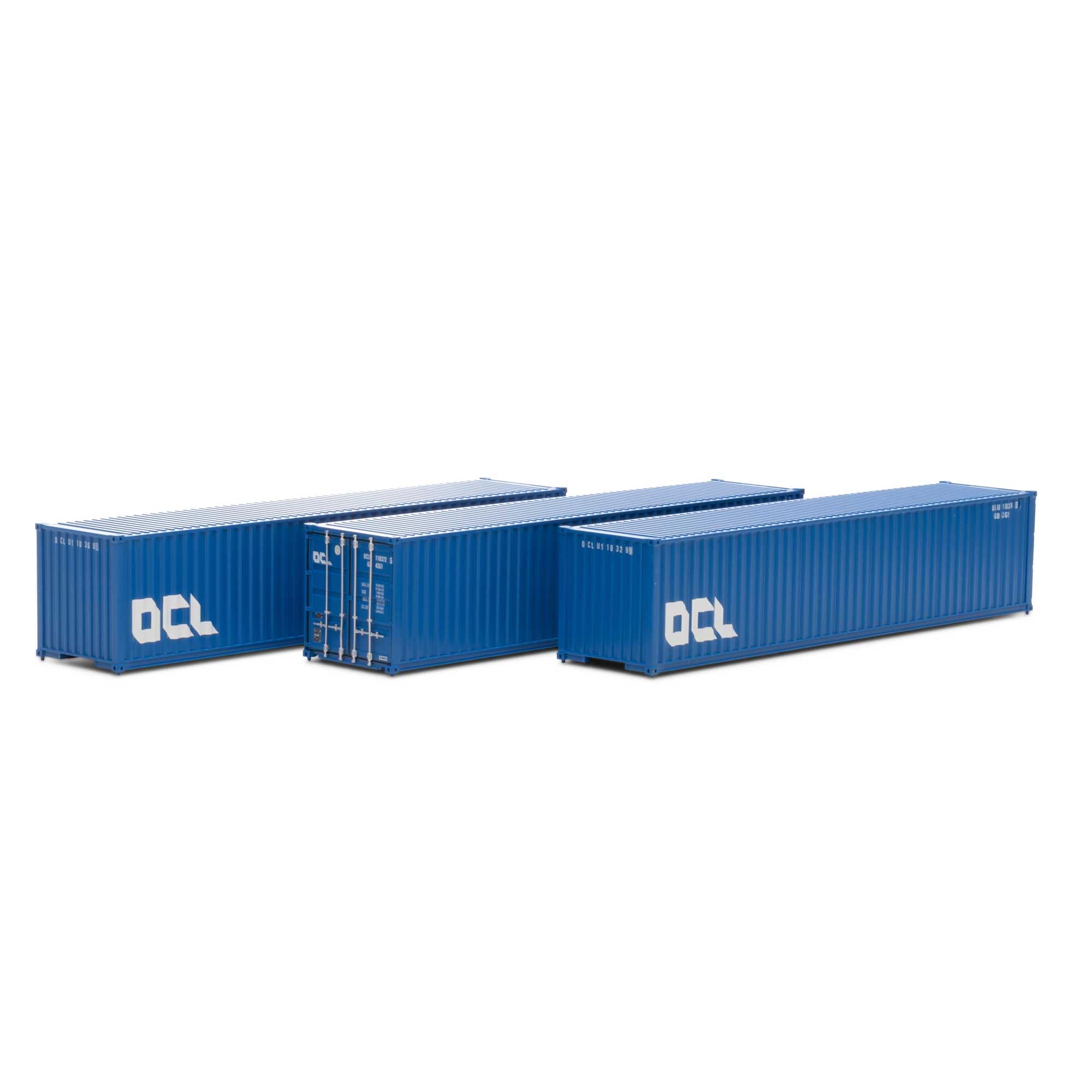 Athearn HO 40' Corrugated Low-Cube Container OCLU #1 3 ATH27057 HO Vehicles