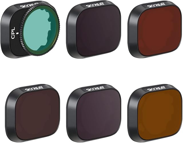Skyreat Mini 3/Mini 3 Pro Filter, Mini 3 Pro Lens Filters ND Filter Set for DJI Mini 3 Pro Accessories, 6 Pack (CPL ND8 ND16 ND32 ND64 ND128) (Aluminum Version)