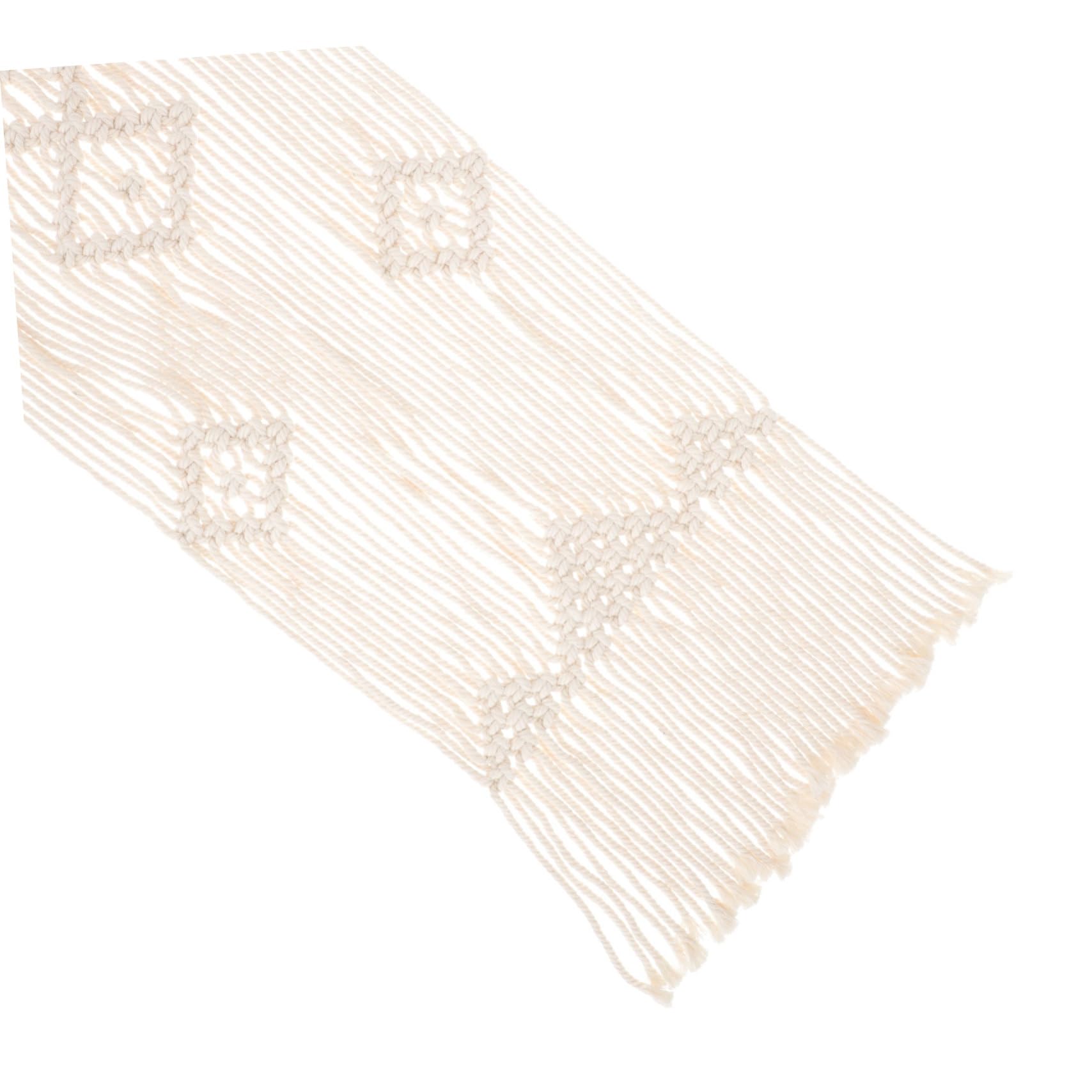 Chemin de table macramé en coton pour décoration de mariage chic et table de banquet bohéme