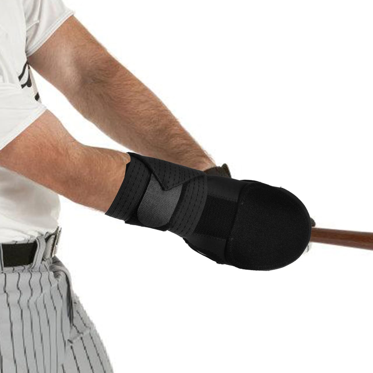 WOONEKY Guante Deslizante para Béisbol Adulto Izquierdo, Diseño de Dedos Descubiertos, Color Negro, Material Resistente Antidesgaste, Protección para Mano Deportiva, Uso en Softbol
