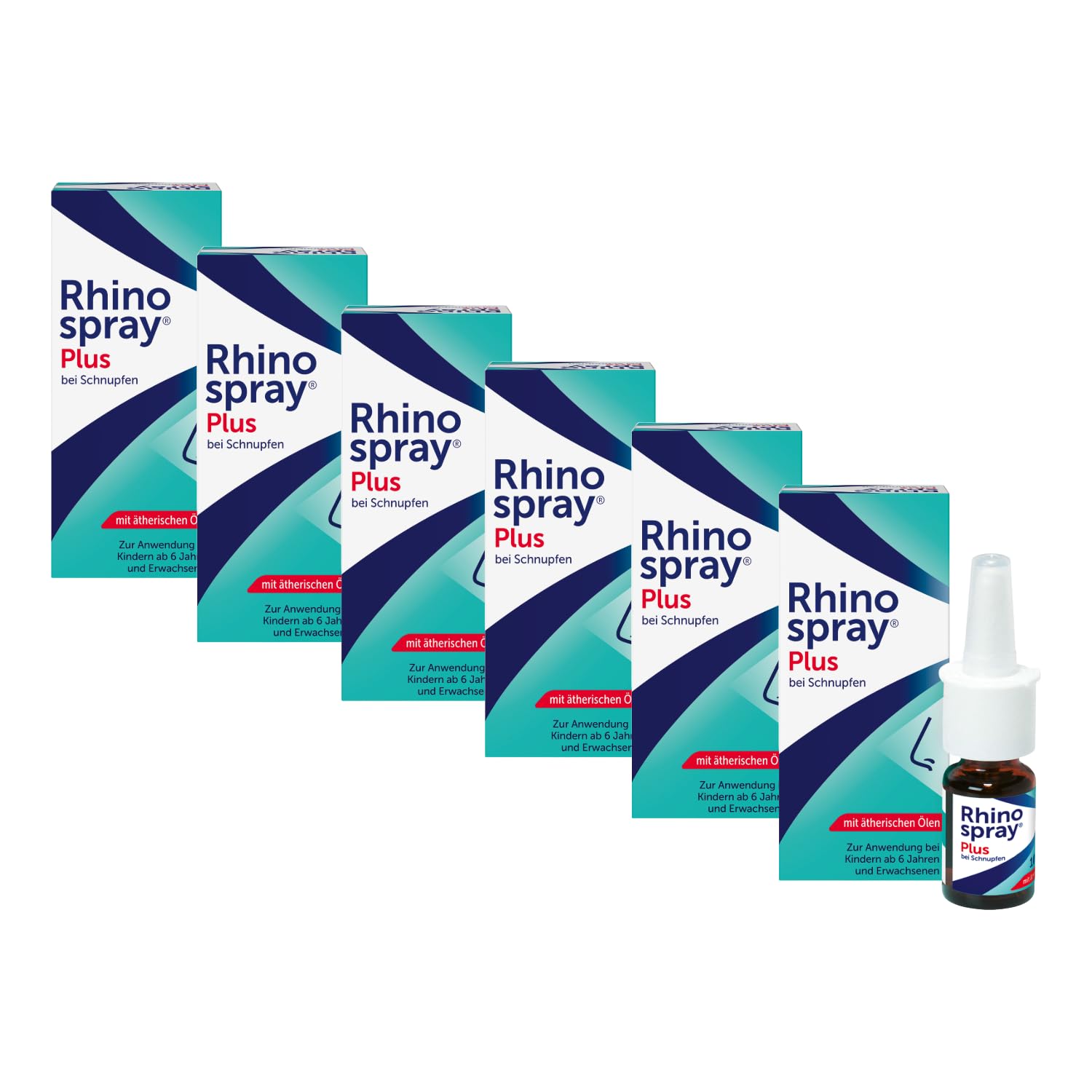 Rhinospray® Plus 6 x 10 ml Nasenspray - Befreit die Nase mit Tramazolin