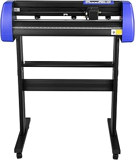 VEVOR Vinyl Cutter 34 Inch Vinyl Cutter Machine with 20 Blades Maximum Paper Feed 870mm Vinyl Plotter Cutter Machine with Sturdy Floor Stand Adjustable Force and Speed for Sign Making PC ONLY