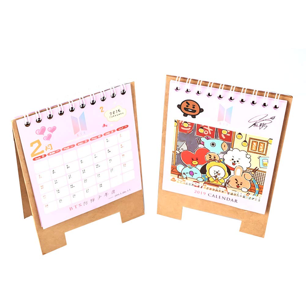 Nuofeng - Kpop BTS Bangtan Boys Love Yourself 2019-2020 Official Photo Desk Calendar for A.R.M.Y (H09)