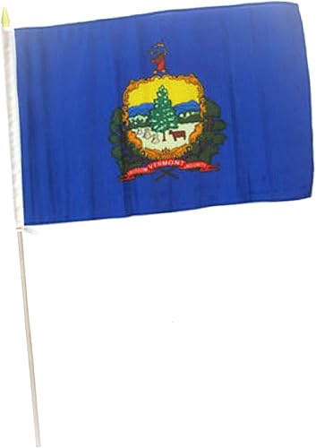 12x18 12"x18" State of Vermont Stick Flag 30" wood staff Vivid Color Wall House Indoor Outdoor Banner Decoration TR16470FL3x5