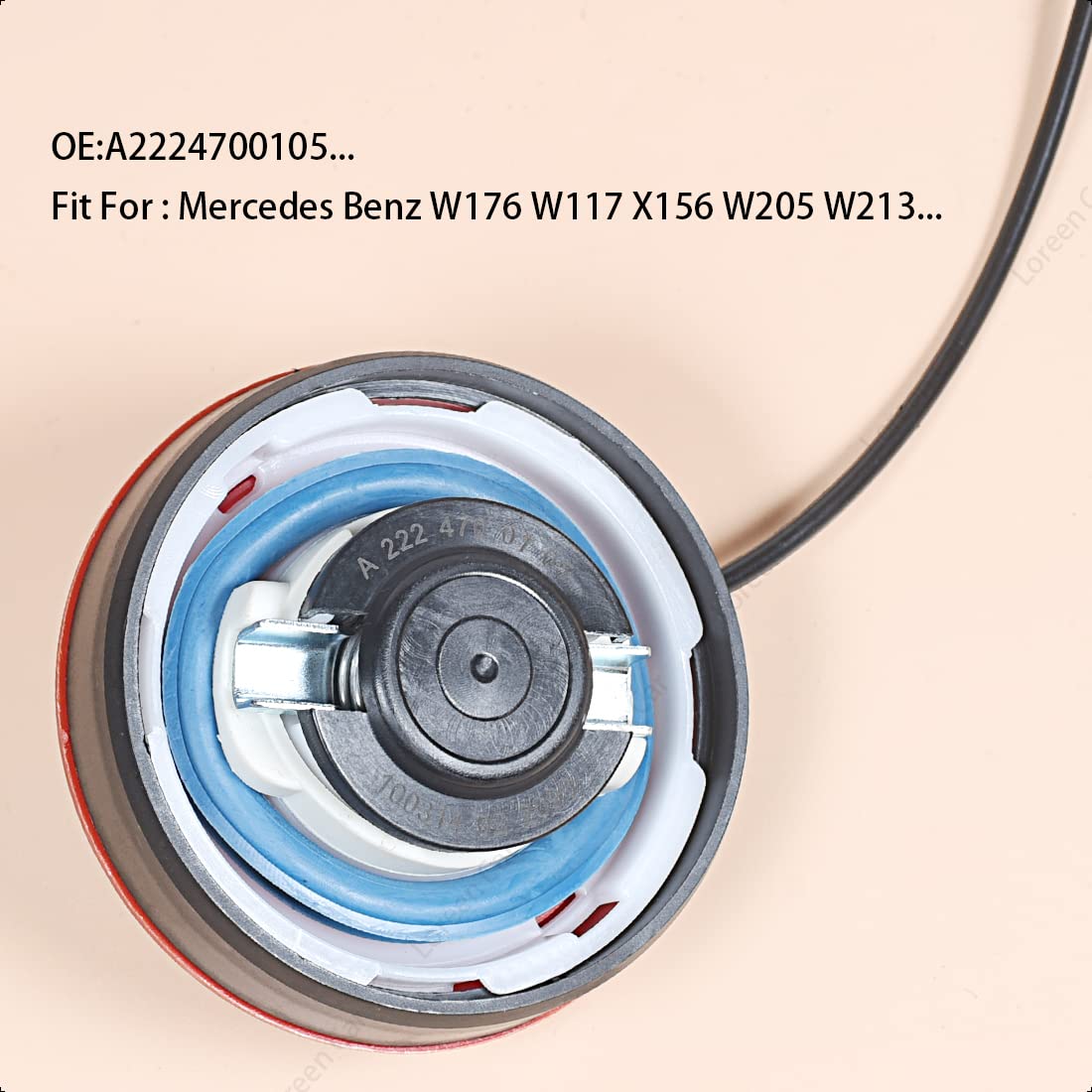 Tappo Serbatoio Carburante Diesel Rosso A2224700105 Per Mercedes - Foto 3