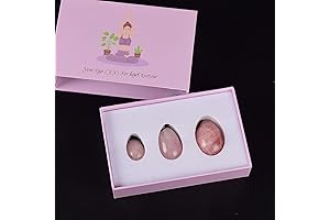 Natural Rose Quartz Yoni Egg Certified for Strengthen Pelvic Floor