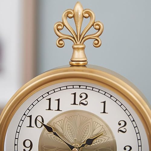 Miniatura 3 de Table Clock European Retro Table Clock Living Room Decoration Table Clock Home Desktop Ornaments Clock Desk Clock