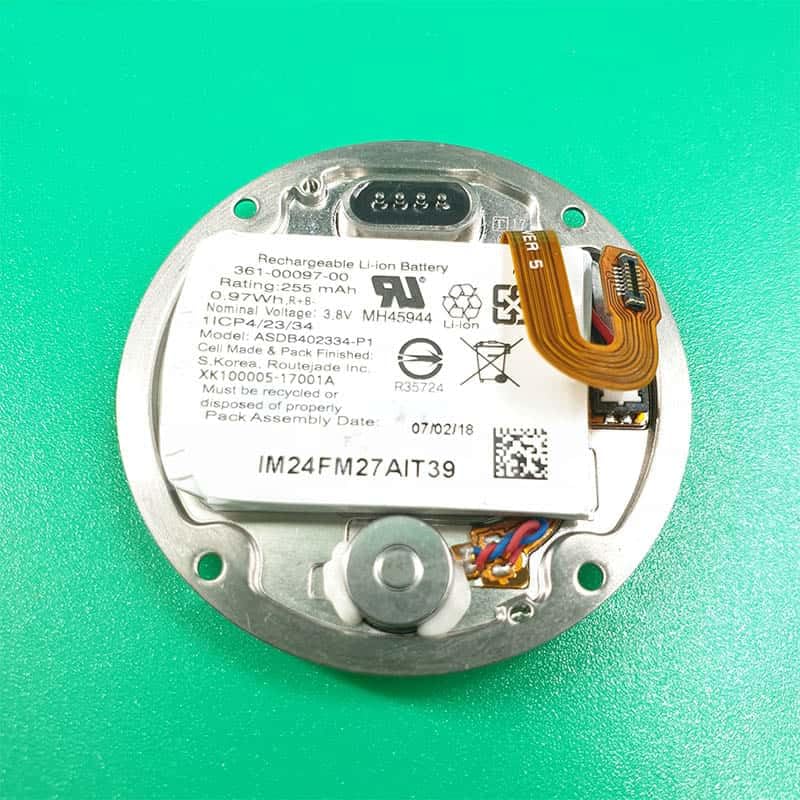 YOOOKOOO Coque arrière de batterie pour Garmin Fenix 5 avec batterie lithium-ion pour réparation et remplacement (argenté)