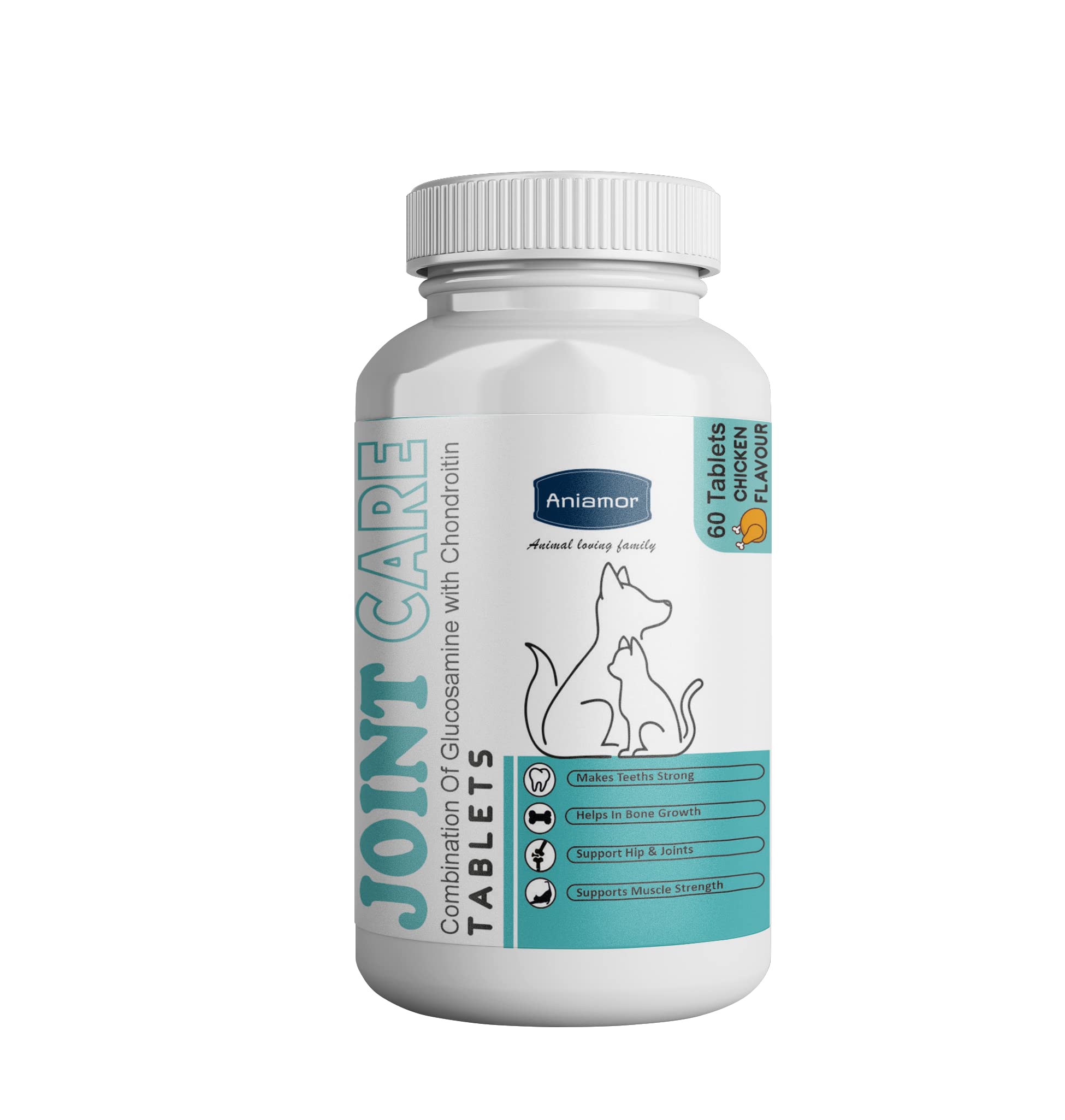 Aniamor Joint Care Tablets for Dogs and Cats | Helpful in Arthritis and Joint Pain | Dogs and Cats Supplement | for All Life Stages | Chicken Flavour | 60 Tablets (B0C7Q8ZJB5) Amazon Price History, Amazon Price Tracker