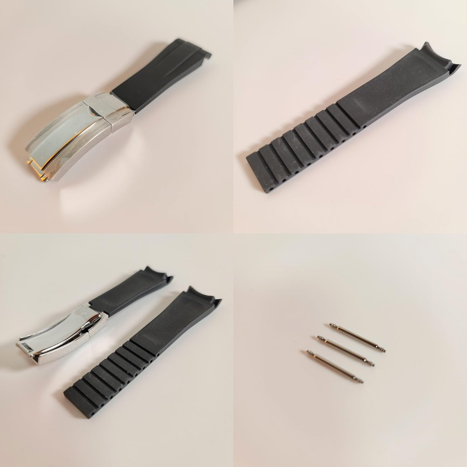 ※かまちゃん専用※ブラックレザー 時計ベルト ロレックスバックル Amazon.co.jp: [Lezalic] ラバーベルト 20mm バックル付き 腕時計用