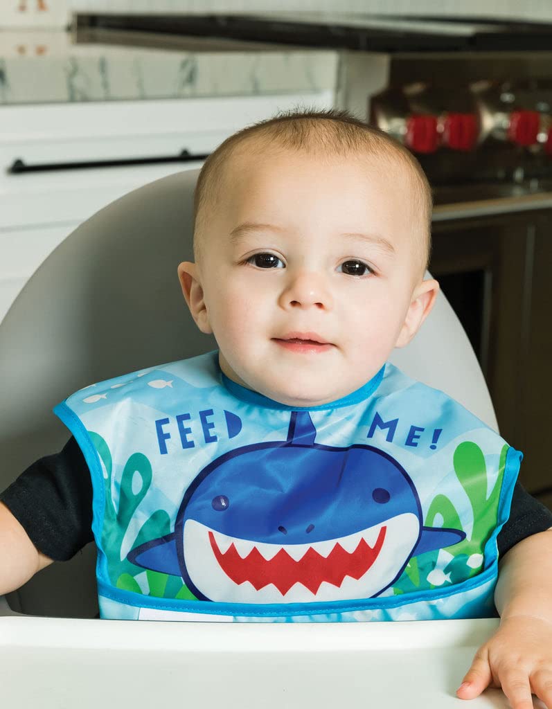 Tiny Twinkle EB-11 Humorous Repeltex Waterproof Bib with Pocket Feed Me - 80 g, Squalo - Image 2