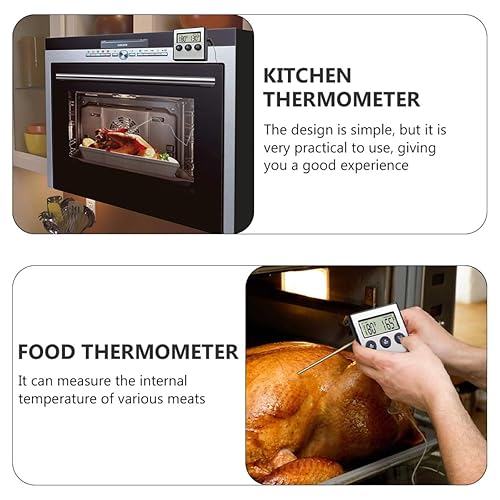 Miniatura 3 de Practical Kitchen Food Thermometer with Clip Oven Thermometer Accurate Cooking Temperature Gauge for BBQ Meat Baking Household Use