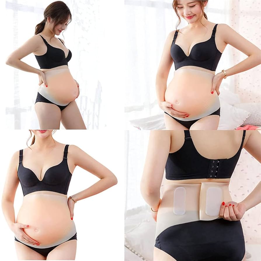 妊婦腹 Lサイズ 大人用 腹詰め物 偽のお腹 赤ちゃん用偽妊娠バンプ シリコン製 Amazon.co.jp: 偽妊娠腹 シリコン製 リアル人工偽腹 偽バンプ