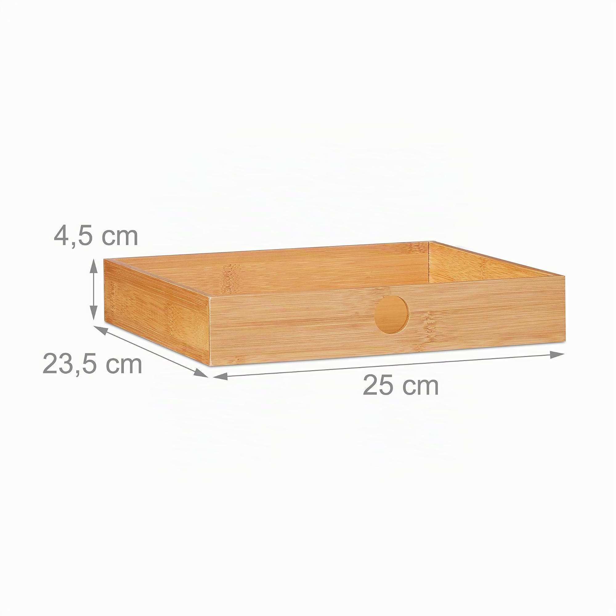 Relaxdays Support pour Moniteur, en Bambou, Rehausseur d’écran avec 2 tiroirs rangements, Bureau, HLP 12x56x27cm, Nature