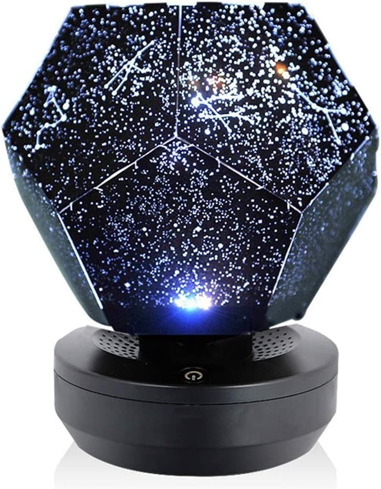 YOUOOK 3 Color Night Light for Kids Rotating Star Night Lights for Boy Girl Moon Sky Projection Lamp