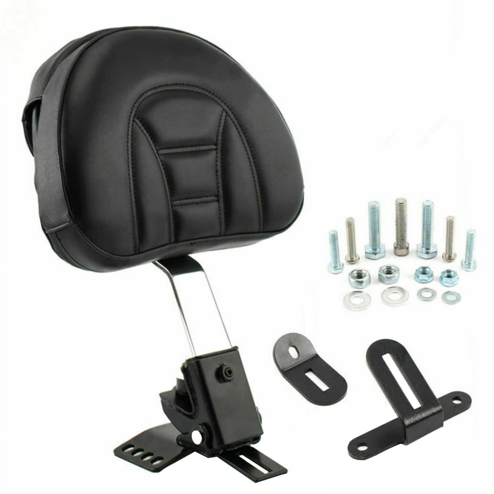 NINOMA Posteriore del Motociclo Schienale Sissy Bar Cuscino Pad Retrofit per Harley Touring Electra Road Street Glide Road King Coda gobba