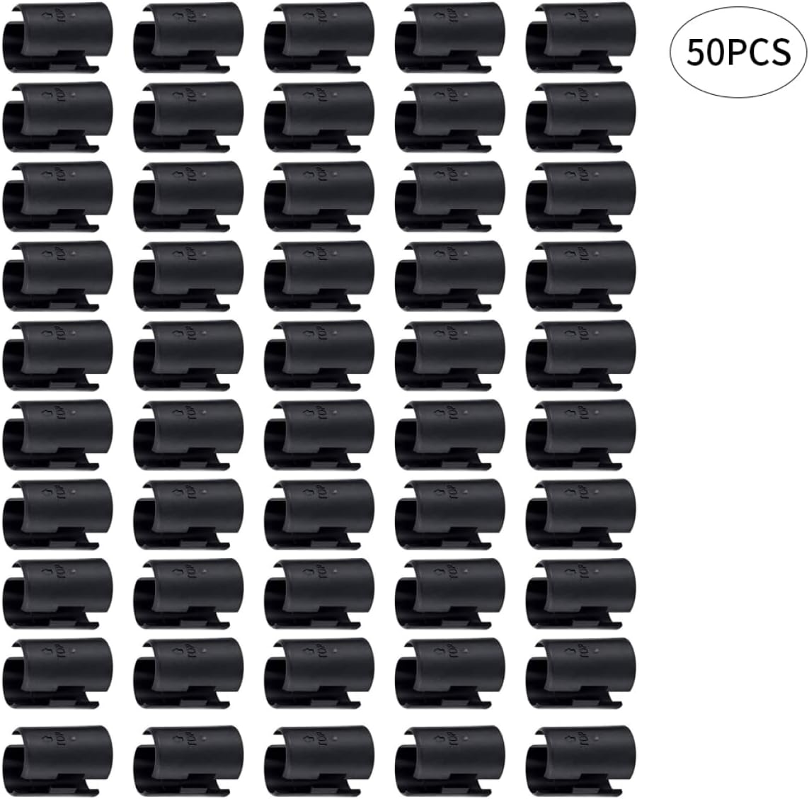 Eioflia 50PCS Wire Shelving Shelf Lock Clips,Wire Shelf Clips Shelf Lock Clips Shelving Sleeves Slub Tube Fixing Clasp Post- Shelving Sleeves Clips for Wire Shelving System (25Pack) : Tools & Home Improvement
