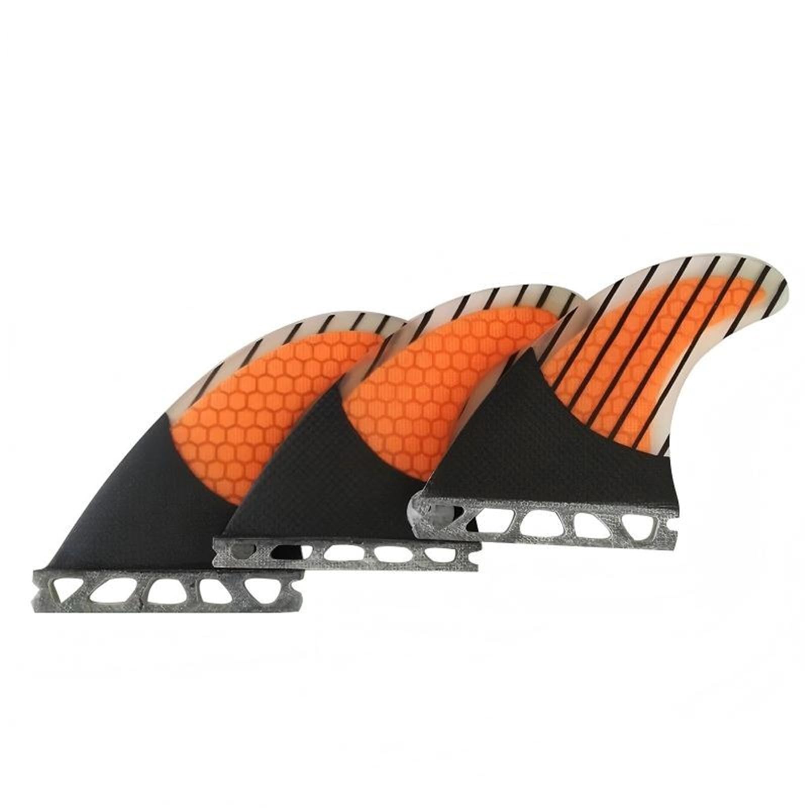 MKHQST Surfboard fin 3pcs/set Single Tabs Fins M/L Fiberglass Honeycomb Surfing Surfboards