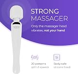 Masseur sans fil de Yarosi - Le plus puissant pouvoir vibratoire thérapeutique - Magic Stress Away - Parfait pour la récupération muscularie personnelle après le sport - USB - Curve - Blanc - 3