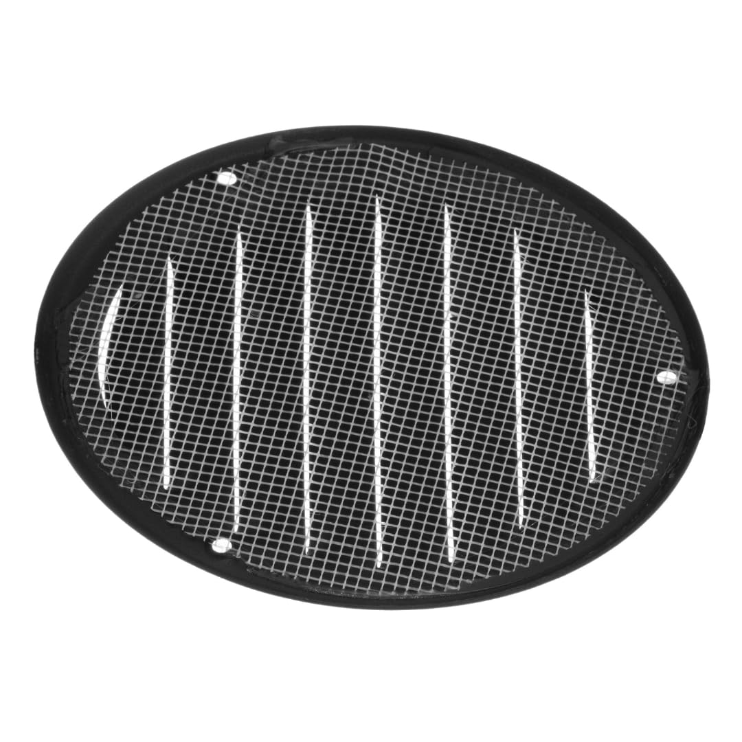 diameter 100mm / 4" inch Anthracite Round Metal Air Vent Grille Cover with Insect Mesh - Ventilation Cover - Image 3