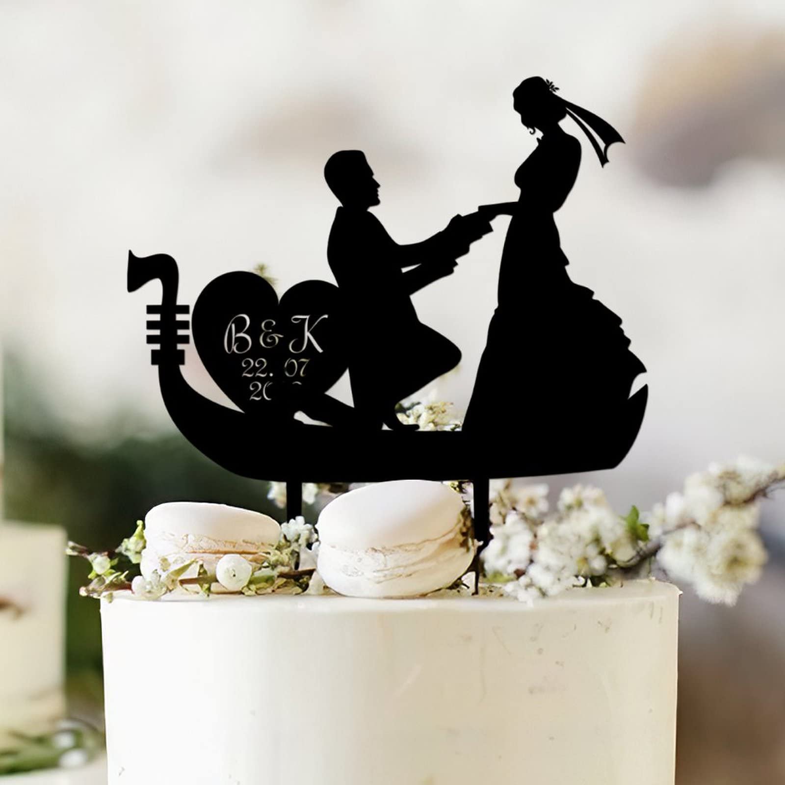 Amazon.com: Custom Initials Viking Wedding Cake Topper, Viking