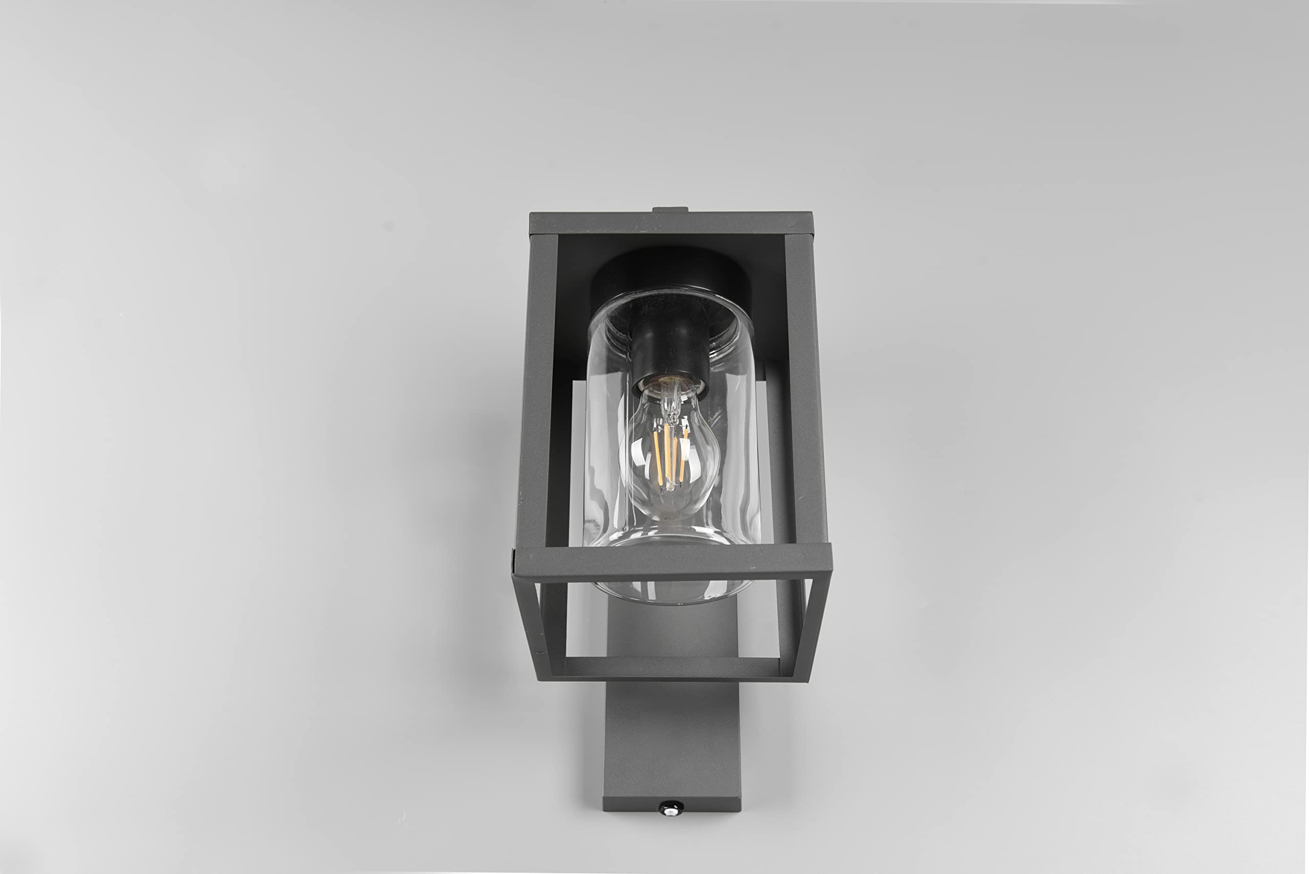 Trio Leuchten Außen Wandleuchte Lunga 212060142, Aluminium Druckguss, Glas, exkl. 1x E27, Anthrazit |