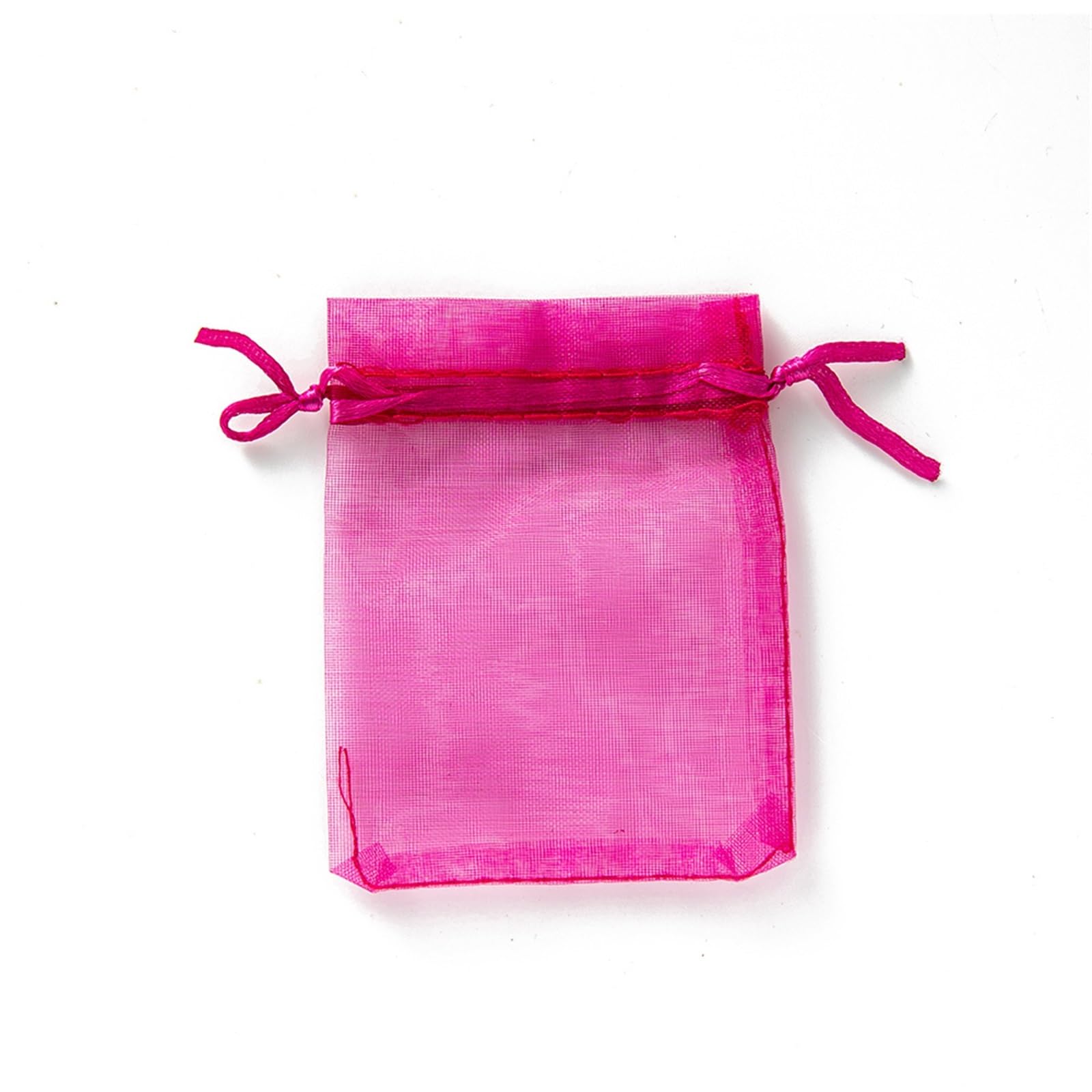 Doxicey Jewelry Package Bags 100Pcs 7x9cm Sheer Organza Gift Drawstring With Jewelry Pouches Christmas Wedding Party Festival Gauze Bags for Necklace Bracelet Earring Ring(Red)