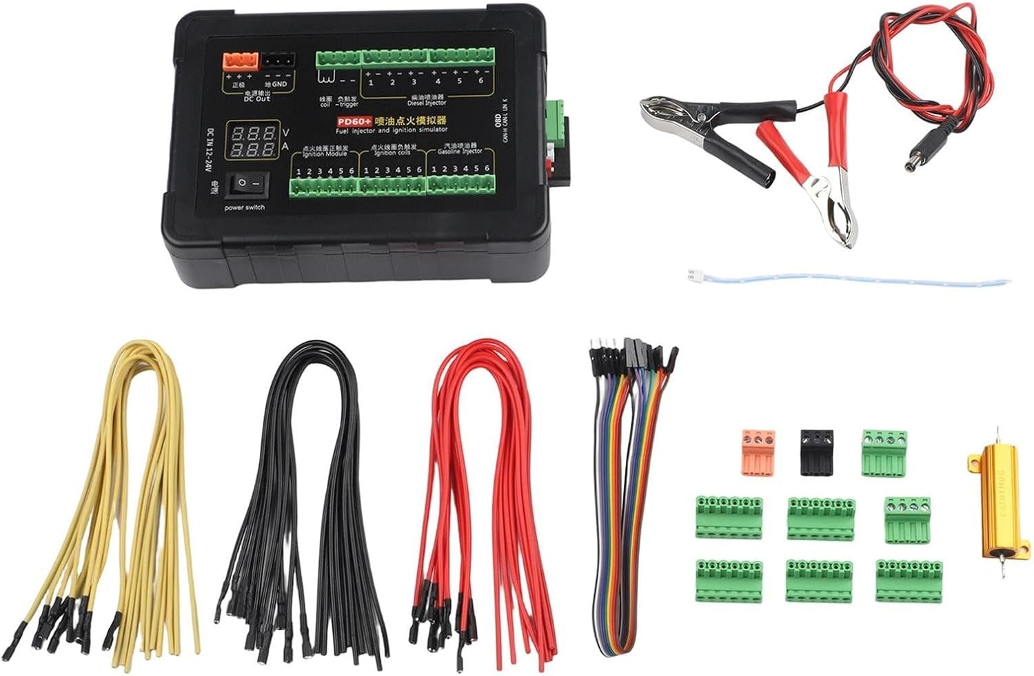 PD60 Fuel Injection Ignition Simulator For ECU Maintenance Testing Tool Multi-Functional Diagnostic Device With Real-Time Display ECU Bench Testing With Real-Time Display And CAN Data Analysi