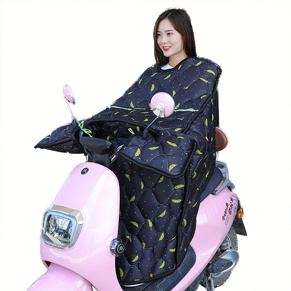 Pare-Brise de Voiture à Batterie, Pare-Brise de Protection Solaire pour Moto électrique d'hiver, épaississement accru et imperméable en Velours