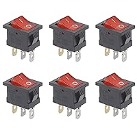 Vista 14 de 5 piezas de interruptor basculante para barco con cierre rápido ENCENDIDO/APAGADO, 2 pines, 12V, 250V/15A, 125V/20A, interruptor basculante
