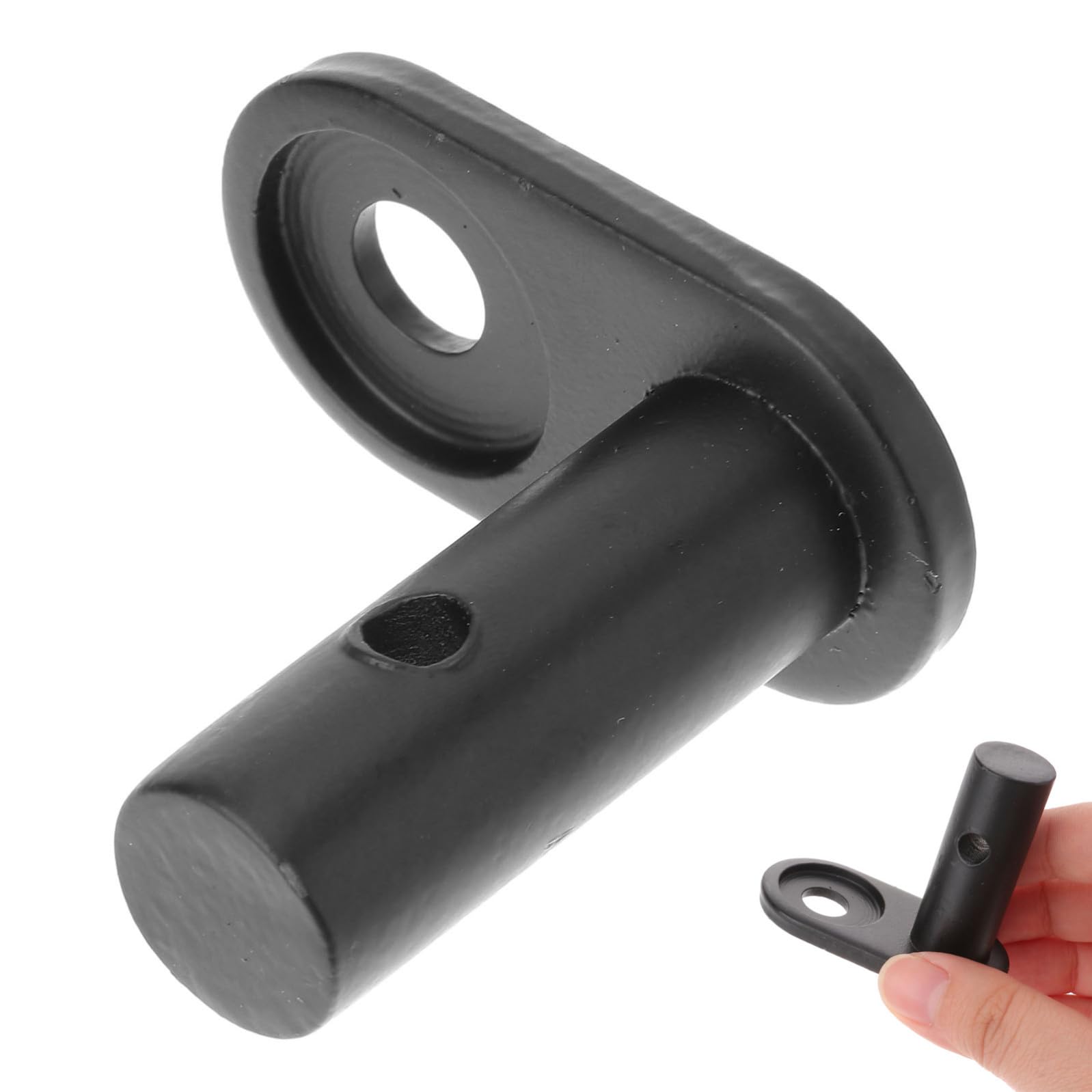 Attacco Rimorchio Bicicletta Acciaio Nero per Carrello Porta Bimbi Accessori Bici