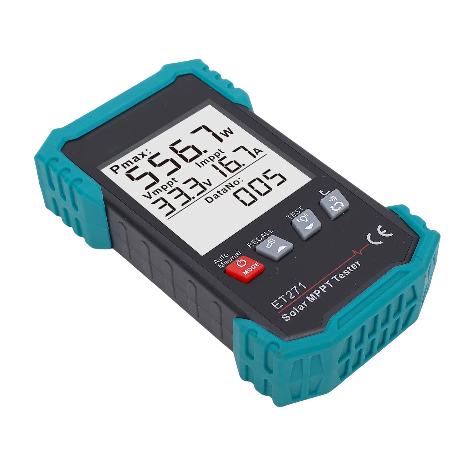 SIXRUN Tester per Pannelli Solari Misuratore MPPT ABS Multimetro Fotovoltaico LCD da 2000 W con Test di Tensione A Circuito Aperto da 0 A 40 A per Installatori di Sistemi Solari Risoluzione dei