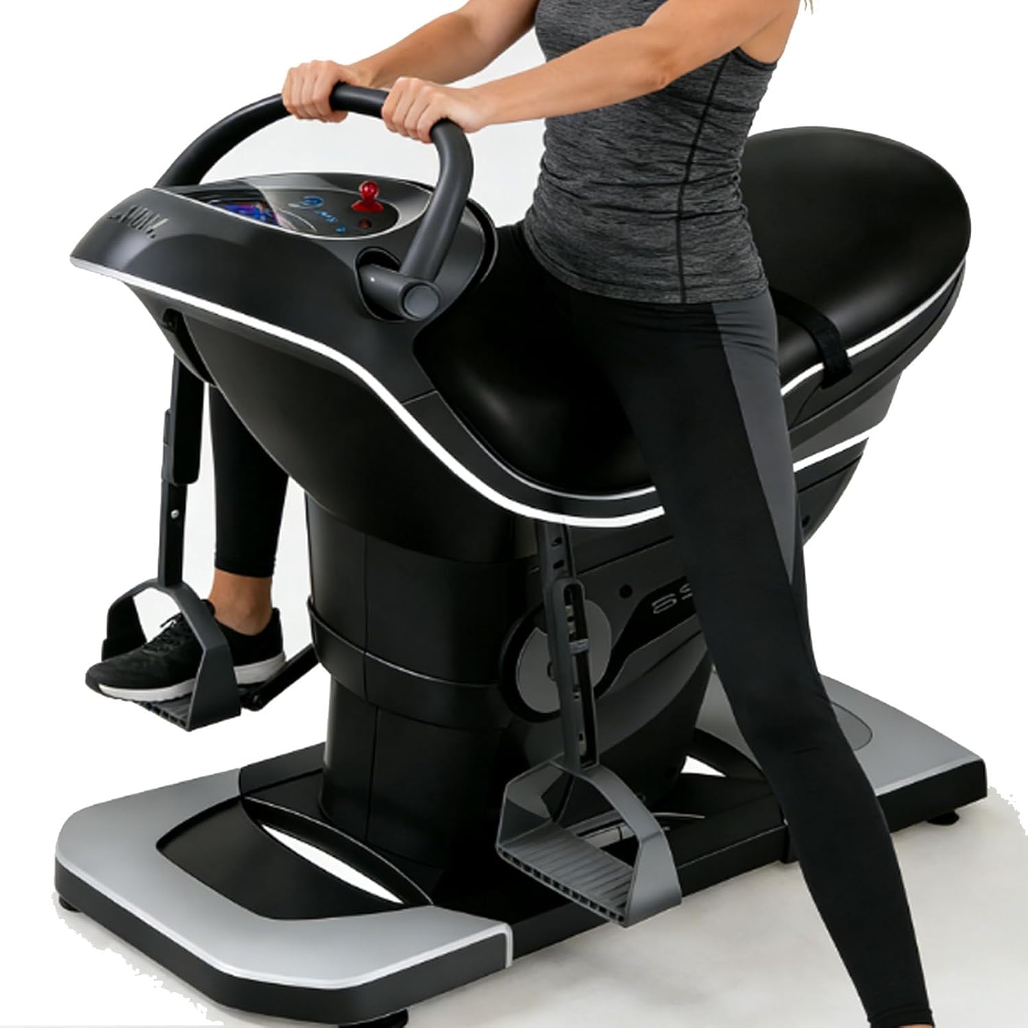 Electric Horse Riding Machine,Abdominal Exercise Machine,3D Horse Riding Exercise Simulator,3 Intelligent Modes,20 Speed,Home Gym Workout Equipment for Gymnasium, Indoor Training