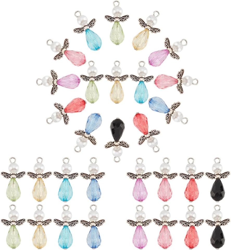 PH PandaHall Angel Wing Charm for Jewelry Making