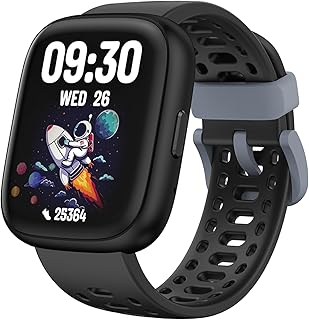 Fitness Tracker Watch for Kids, No APP/Phone Required Pedometer Watches Compatible with Apple Find My, Heart Rate, Sleep Monitor Calories Step Counter Waterproof Gifts for Boys Girls Ages 5-12