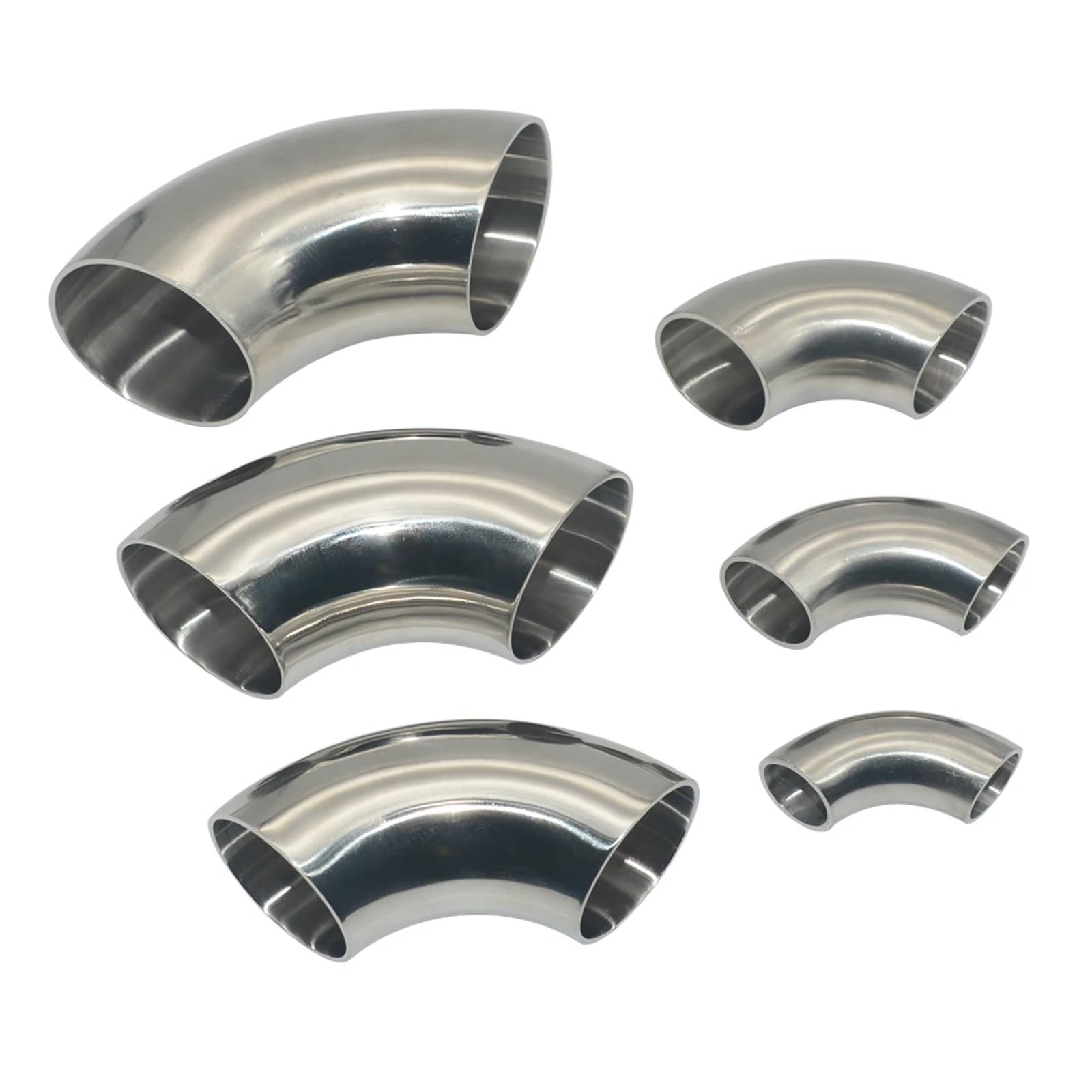Coude de soudage 90 degrés inox 51 mm raccord tube acier inoxydable - 7