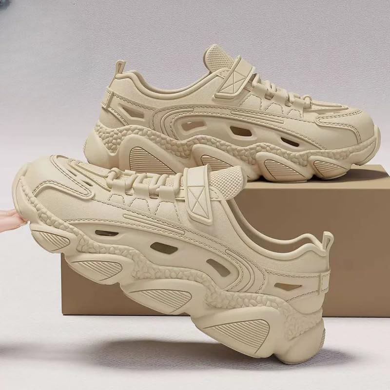 Men's Comfortable, Lightweight and Breathable, Thick-Soled Casual Shoes, Slip-on Shoes, Suitable for All Seasons, Easy to Clean.4