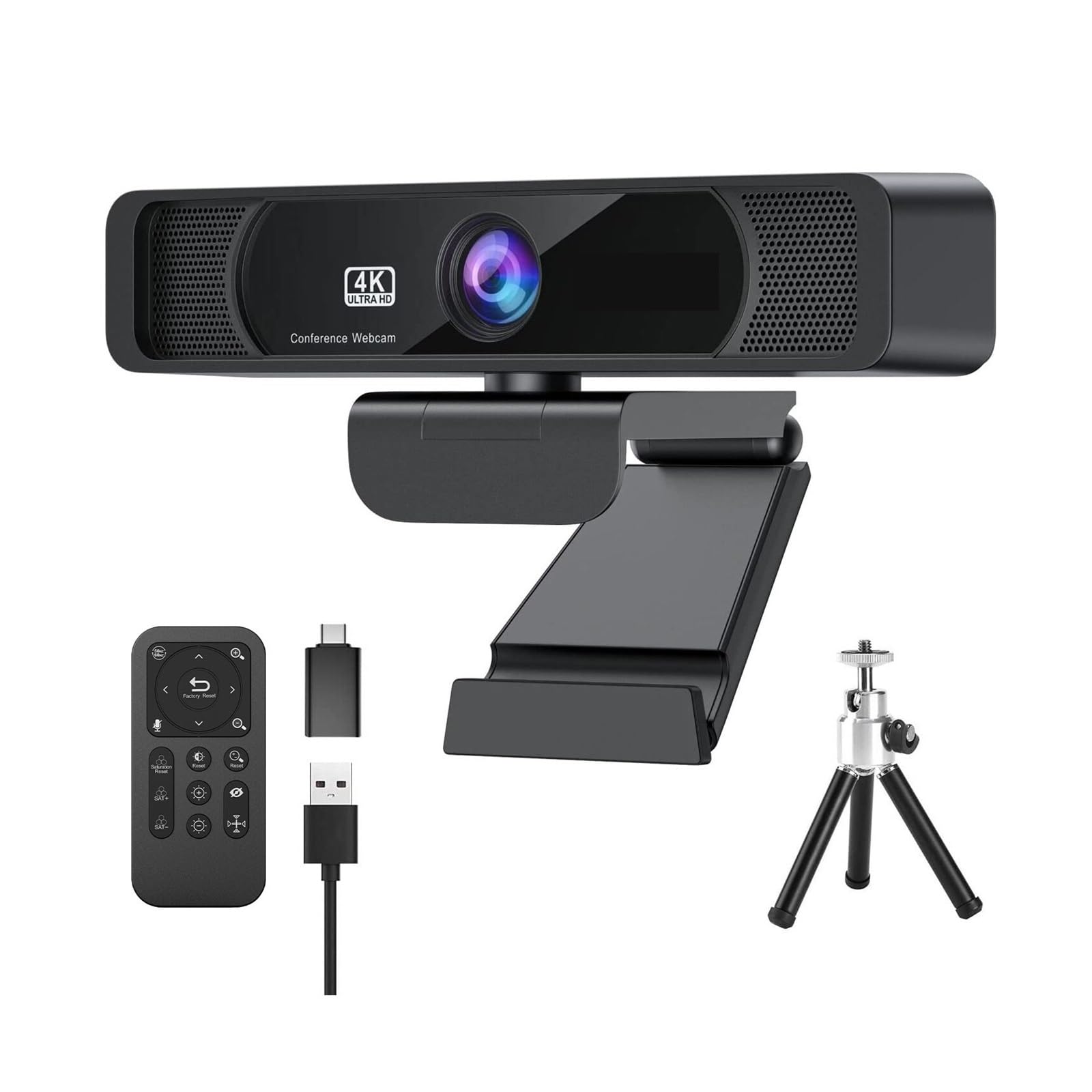 931 HD 4K 30Fps 120 Szerokokątna kamera internetowa z mikrofonem Pilot do przesyłania strumieniowego PC Spotkania i transmisje strumieniowe