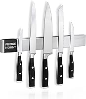 Vista 1 de Cucino Refrigerator Magnetic Knife Strip - Steel Magnetic Knife Holder for Refrigerator