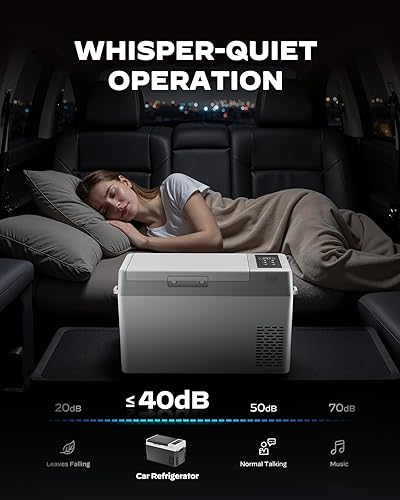 Miniatura 7 de Marsail Refrigerador portátil de 12 V para automóvil, 25 cuartos de galón, de -4 F a 68 F, enfriador de compresor para camping, viajes, camión, casa