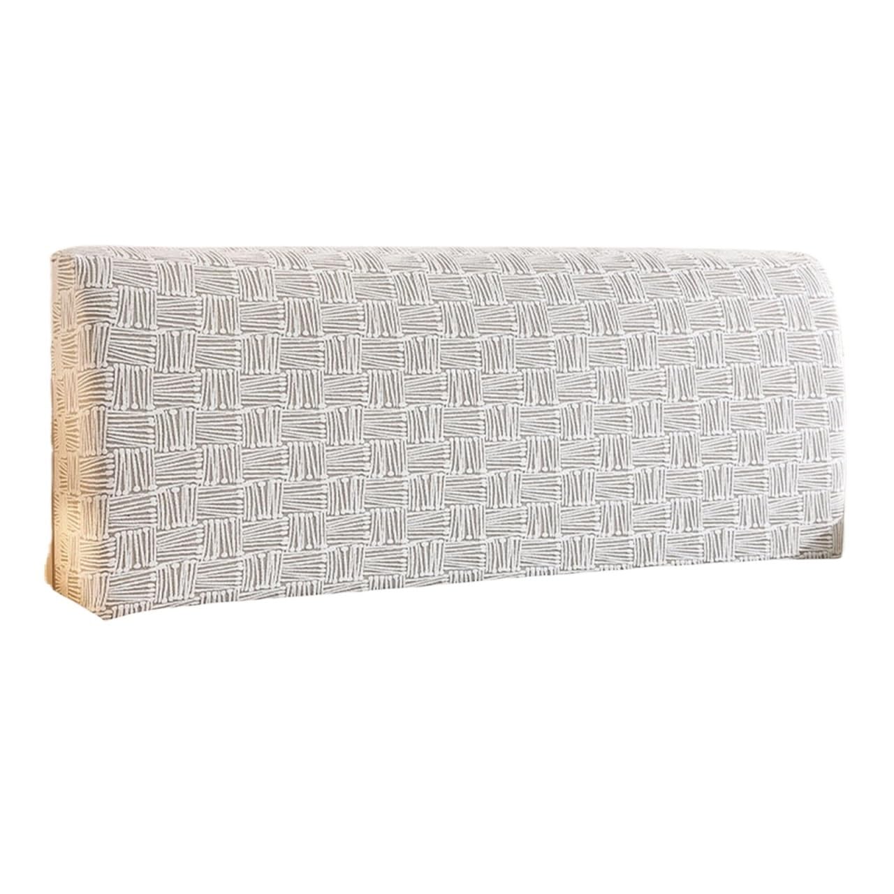 FGUJSUR Headboard Slipcover 1PC Elastic All Inclusive Headboard Cover, Dust Proof Universal, Simple Modern Backrest(Brown,150cm)