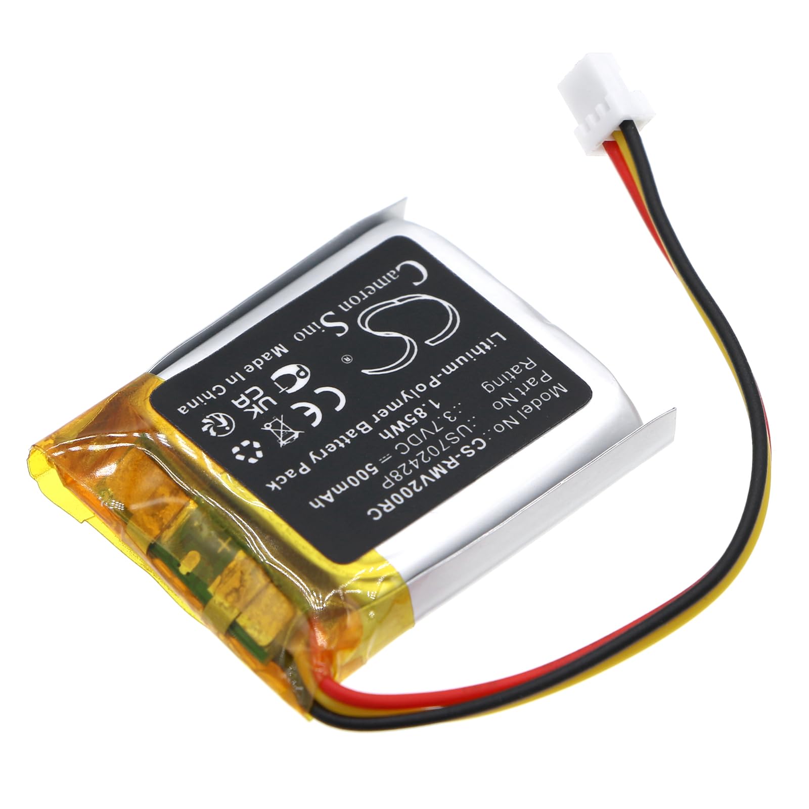 TECHTEK Battery 500mAh Compatible with [Razer] Cobra Pro