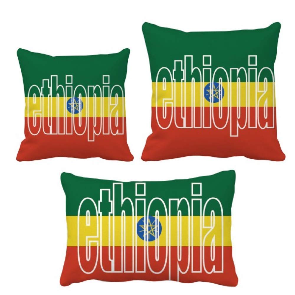 Coussin Éthiopie ensemble avec insert pour un cadeau déco original