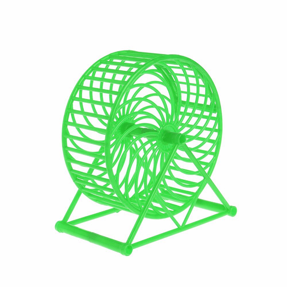 13cm Jumbo Running Cum Jogging Cum Exercise Wheel for Hamster/Dwarf/Gerbil/Mice/Mouse (Green)