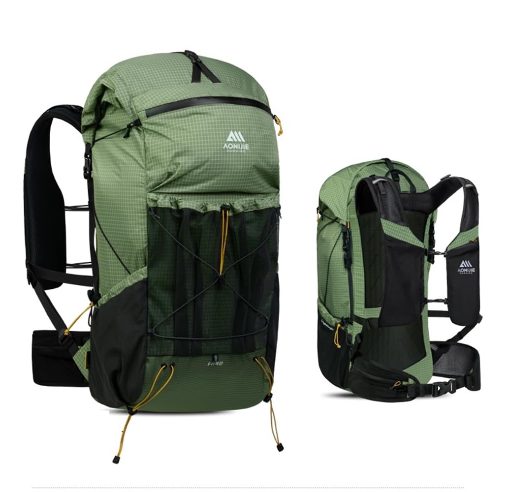AONIJIE Sac à dos d'escalade de 42 l - Grande capacité - Sac de voyage pour randonnée, trekking, alpinisme