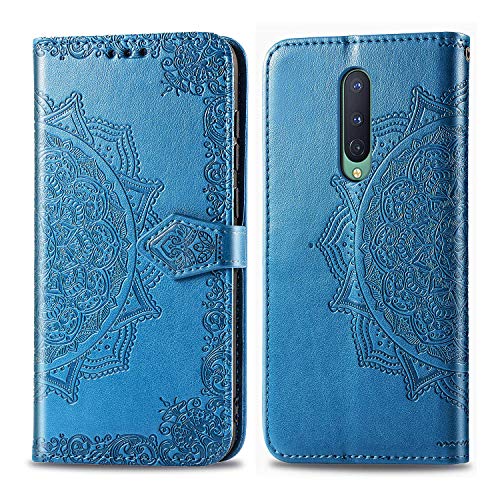 Preisvergleich Produktbild Hülle für OnePlus 8 Handyhülle [Standfunktion] [Kartenfach] [Magnetverschluss] Etui Schutzhülle lederhülle klapphülle für OnePlus 8 - JESD012147 Blau