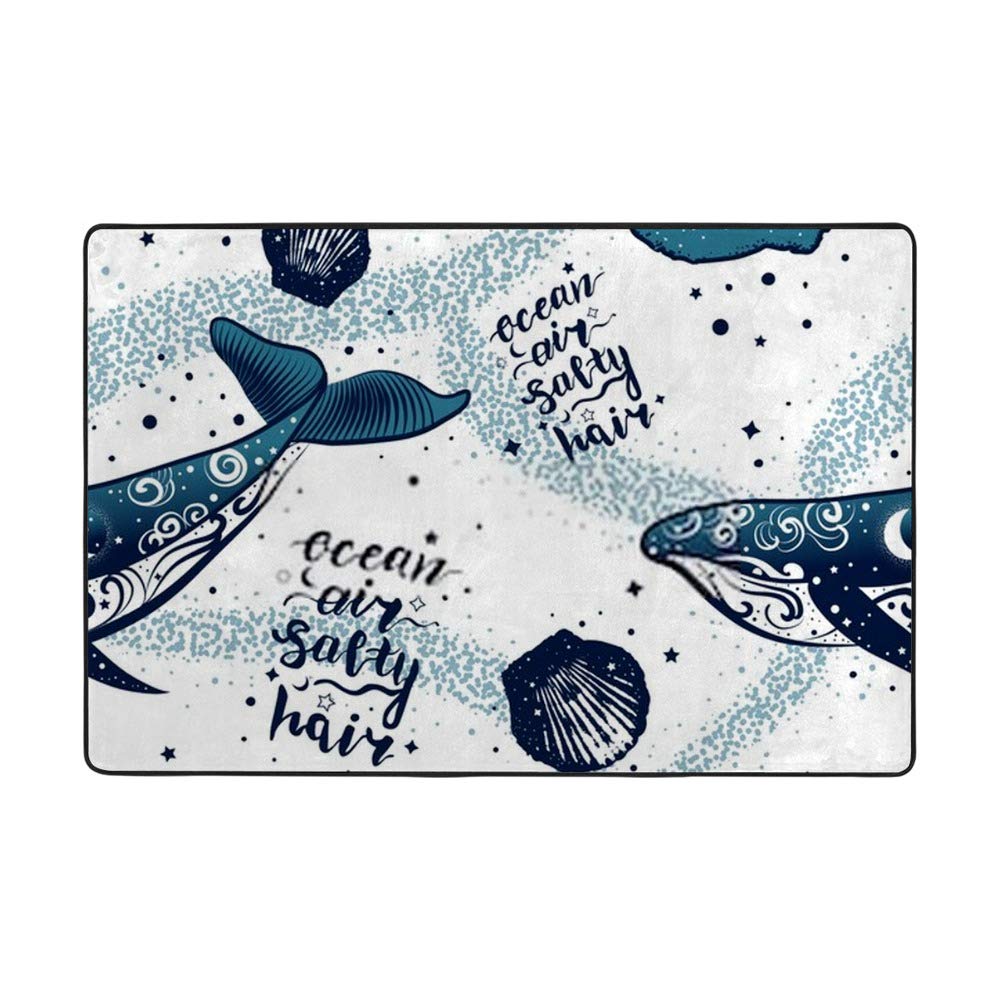 Tapis de jardin baleines pour prot茅ger les pieds du sol froid terrasse en velours 203x147 cm